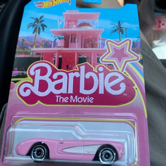Hot Wheels 2023 Barbie  1956 CORVETTE BARBIE THE MOVIE NIP Pink Chevy Chevrolet - Picture 3 of 7